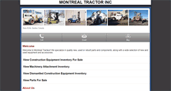 Desktop Screenshot of m.montrealtractor.com