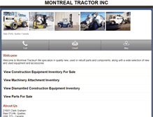 Tablet Screenshot of m.montrealtractor.com